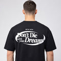 Oversized MYTHIC™ 'Black' Cotton T-Shirt – “Don’t Die With Your Dreams”