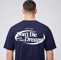Oversized MYTHIC™ 'Navy Blue' Cotton T-Shirt – “Don’t Die With Your Dreams”